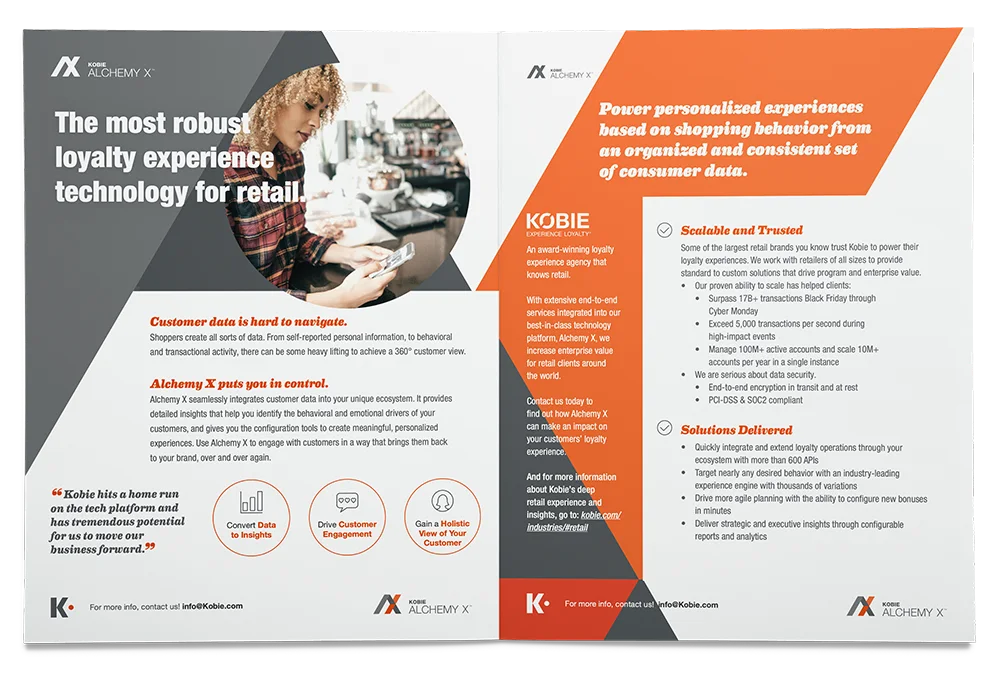 Kobie: Sales and marketing collateral