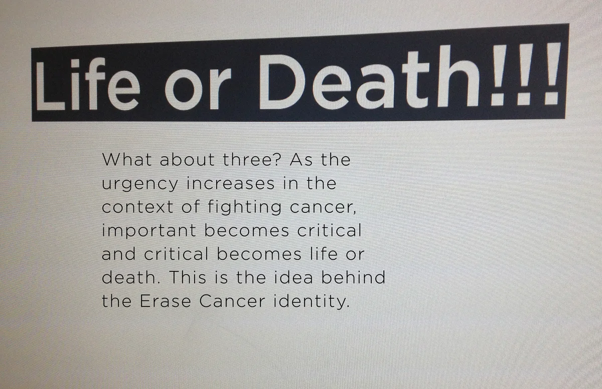 Moffitt Cancer Center: Erase Cancer identity