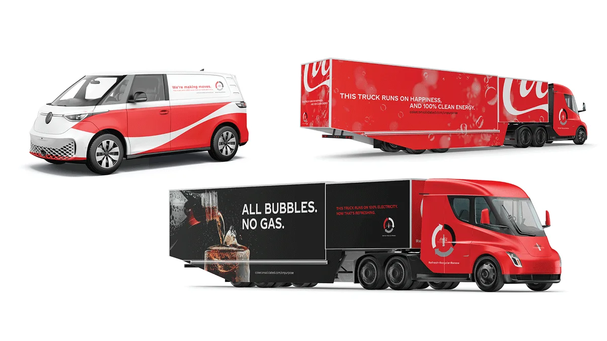 Coca-Cola: Electric fleet graphics